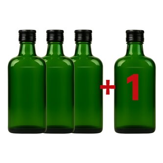 DuraHome Láhev, 3+1 zdarma, Placatka 250 ml zelená