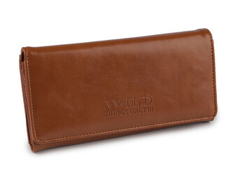 Dámská peněženka 10x19 cm - 1 ks - 1 hnědá koňak