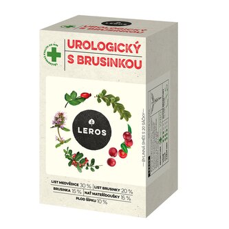 LEROS Bylinný čaj urologický s brusinkou - nálev. sáčky (20 x 1,5 g) - podporuje zdraví močových cest