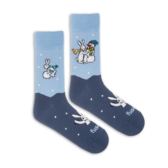 Ponožky Bob a Bobek v zimě Modré S (35-38)