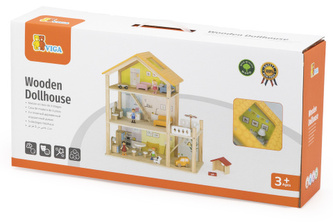 Dřevěný domeček pro panenky