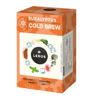 LEROS Bylinná směs Eukalyptus Cold Brew - nálev. sáčky (20 x 1,8 g) - na přípravu ledového čaje