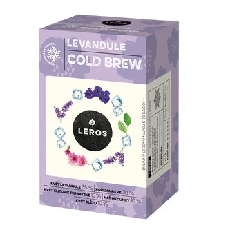 LEROS Bylinná směs Levandule Cold Brew - nálev. sáčky (20 x 1,2 g) - na přípravu ledového čaje