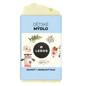 LEROS Dětské mýdlo (90 g) - s olivovým a mandlovým olejem
