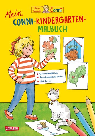 Conni Gelbe Reihe (Beschäftigungsbuch): Mein Conni-Kindergarten-Malbuch