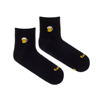 Tříčtvrteční ponožky Pivo Černé L (43-46)