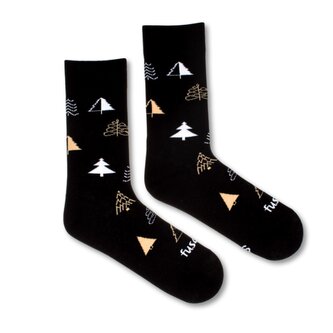 Ponožky Stromek v zimě Černé L (43-46)