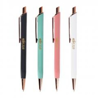 Długopis żelowy automatyczny Deco nieb (24szt)