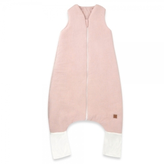 Mušelínový spací vak se zahrnovacími nohavičkami - pudrově růžový, vel. M