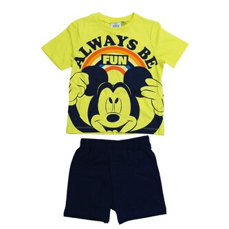 Chlapecké pyžamo MICKEY MOUSE krátké Always be fun, žlutá, velikost: 98