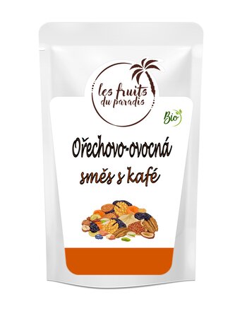 Ořechovo-ovocná směs s dražovaným kafe Bio 500 g LES FRUITS DU PARADIS