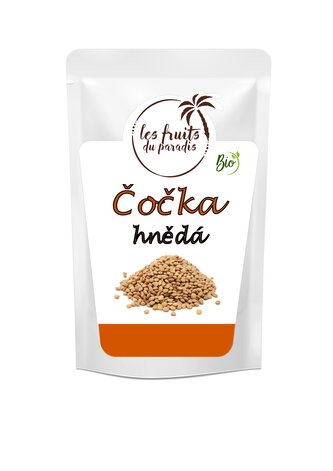 Čočka hnědá Bio 1 kg LES FRUITS DU PARADIS