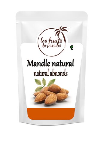 Mandle Natural 23/25 500 g LES FRUITS DU PARADIS