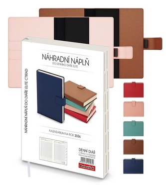 Baloušek Tisk - Ctirad s výsekem - Manager - náhradní náplň do denního diáře 2026, A5, 14,3 × 20,5 cm