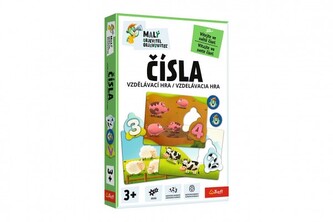 Malý objevitel Čísla vzdělávací společenská hra v krabici 19x29x4cm