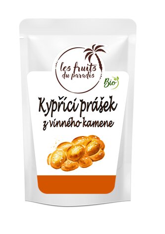 Kypřící prášek z vinného kamene BIO 200 g LES FRUITS DU PARADIS