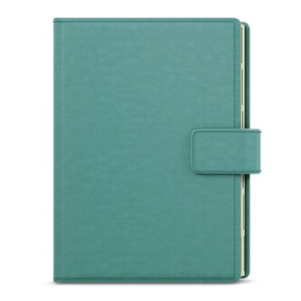 Baloušek Tisk - Ctirad s výsekem - Elite - denní diář 2026, tyrkysový, A5, 14,3 × 20,5 cm