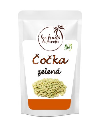 Čočka zelená BIO 1 kg LES FRUITS DU PARADIS