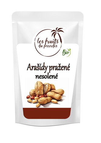 Arašídy pražené nesolené BIO 1 kg LES FRUITS DU PARADIS