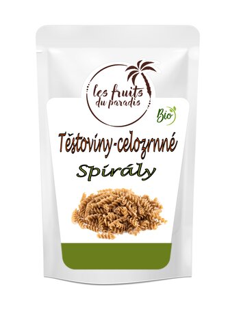 Těstoviny Spirály celozrnné BIO 500 g LES FRUITS DU PARADIS