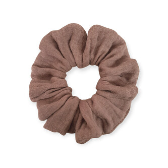 Gumička do vlasů mušelínová Brown; Barva: hnědá; Velikost: UNI