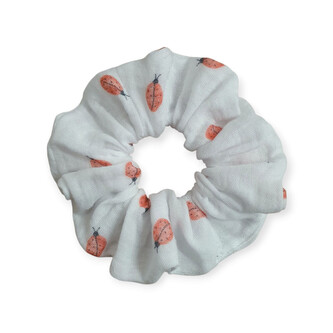 Gumička do vlasů mušelínová Beruška; Barva: bílá; Velikost: UNI