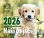 Kalendář 2026 Naši pejsci, stolní, týdenní, 13 x 15 cm