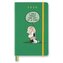 Diář Moleskine Peanuts 2026 - tvrdé desky, L, denní, zelený
