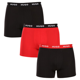 3PACK pánské boxerky HUGO vícebarevné (50532613 986) XXL