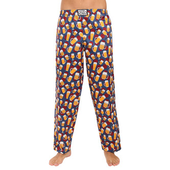 Pánské kalhoty na spaní Styx pivo (DKP1855) XXL