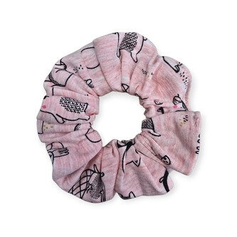 Gumička do vlasů Zvířátka pink; Barva: růžová; Velikost: UNI