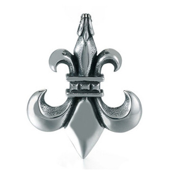 OPP1784 Ocelový přívěšek - skautská lilie