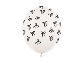 Balonky Černá mašlička – krémově bílé, 50 ks, 30 cm Balonky Černá mašlička – krémově bílé, 50 ks, 30 cm