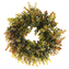 Věnec umělý - pr. 30 cm, eukalyptus, barva zeleno-hnědá