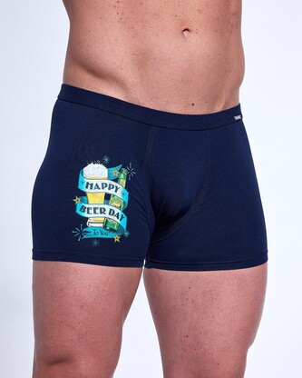 Bokserki Cornette Tattoo 280/238 Beer Day S-2XL granatowy M