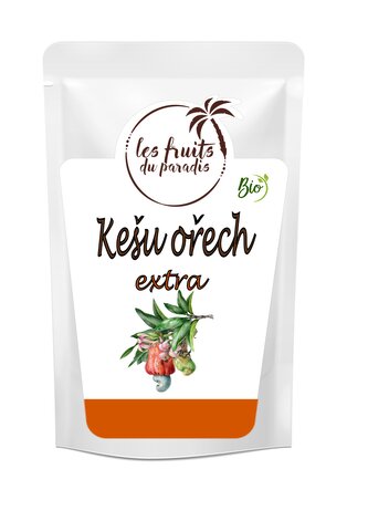 Kešu ořechy W240 EXTRA BIO 1 kg LES FRUITS DU PARADIS