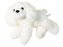 Pies pluszowy biały 25x24cm