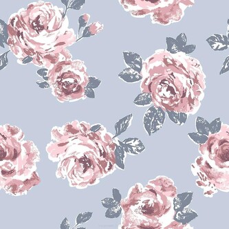 Szlafrok Luna 390 S-2XL W25 damski szary-niebieski XXL