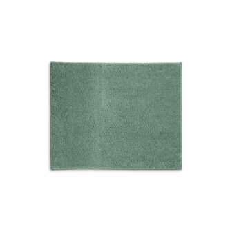 KELA Koupelnová předložka Maja 100% polyester nefritově zelená 65,0x55,0x1,5cm KL-23550
