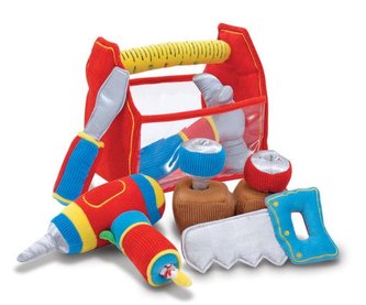 Pluszowa skrzynka z narzędziami