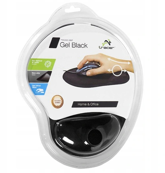 Podkładka pod mysz żelowa czarna TRAPAD 42183, Tracer