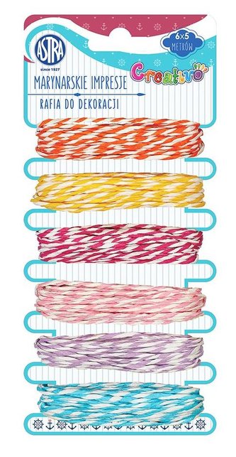 Rafia do dekoracji - marynarskie impresje ASTRA