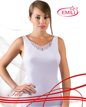 Koszulka Emili Tela biała 2XL-3XL biały XXL