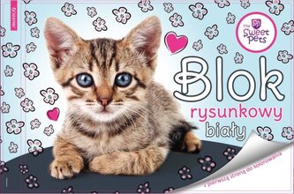 Blok rysunkowy biały A4/20K The Sweet Pets