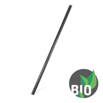 Slamka (bio-kompozit) čierna `JUMBO` Ø8mm x 21cm [100 ks]