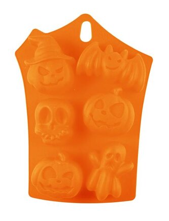 FORMA NA PEČENÍ SILIKON 6KS HALLOWEEN 23.3*17*3.3