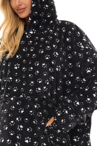 Bluza L&L 2468 dł/r damska czarny-biały uniwersalny