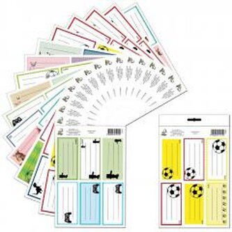 Naklejki na zeszyt Chłopcy 3szt