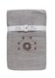 RĘCZNIK KPL.MARIBELLA 3 SZT./30X50/50X100/70X140/ FROTTE HAFT 002 SŁONECZNIK JASNY SZARY