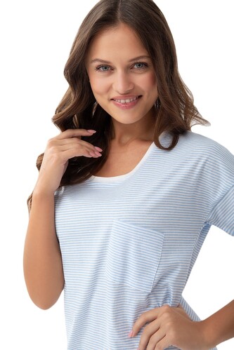 Koszula Luna 206 kr/r 2XL damska niebieski XXL